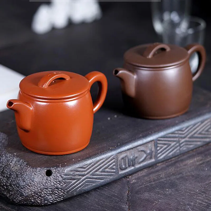 

Чайный горшок из фиолетовой глины, чайник с красной грязью, ручная работа, 160 мл