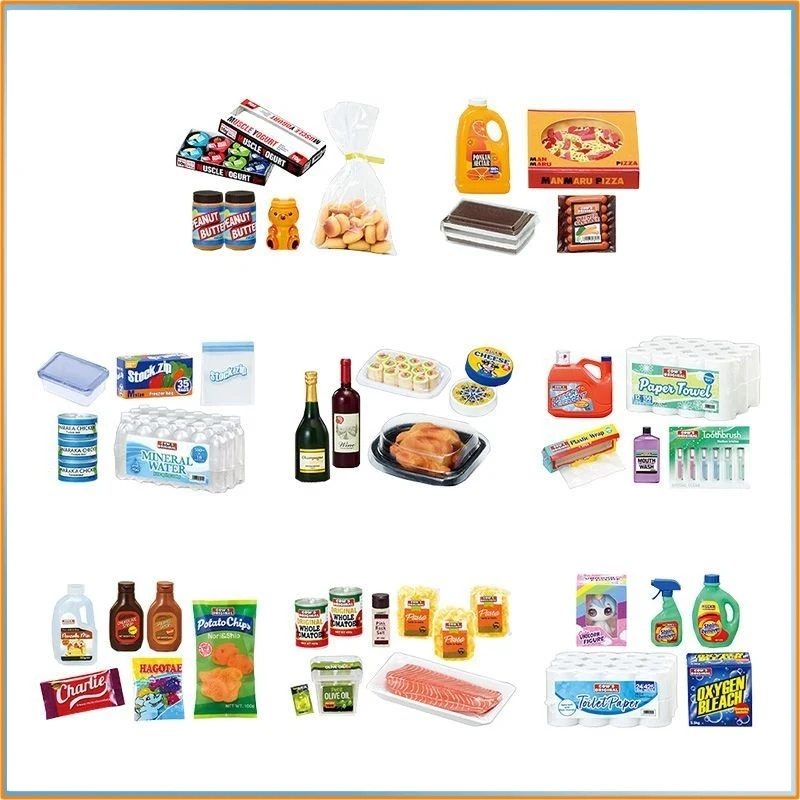 В наличии: Игровой набор Re-Ment Cow's Mart Mini Supermarket Food Playset, настольное украшение, аксессуар для кукольного домика, модель-игрушка, подарок для фанатов (art.: 3920d9c5ecfa3) - 3920d9c5ecfa3
