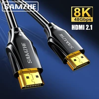 samzhe hdmi cable 8k60hz 4k60hz for usb hub ps5 tv box hdmi 2 1 digital cables 48gbps dolby atmos hdr10 hdmi splitter cable