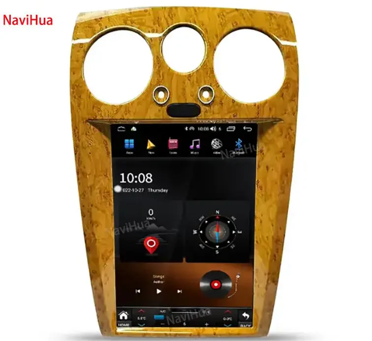 j najnowsze radio samochodowe dla Bentley Continental Flying Spur 2005-2012 odtwarzacz multimedialny GPS Navi ekran dotykowy jednostka główna