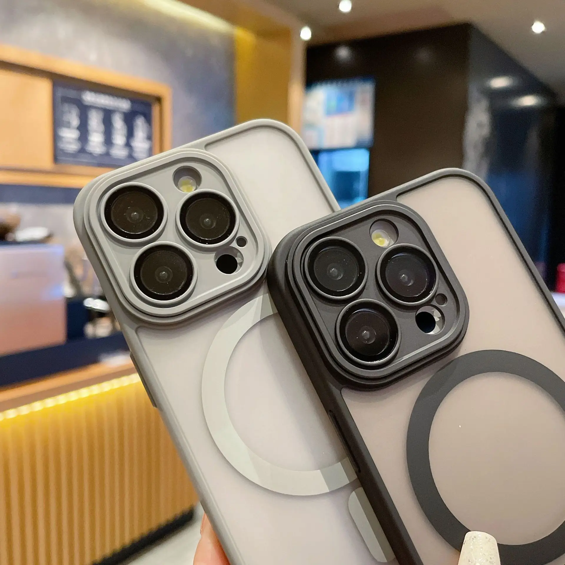 Магнитный чехол для телефона 15 Pro Max Yadun iPhone 14 полный защитный с зеркалом/совместим