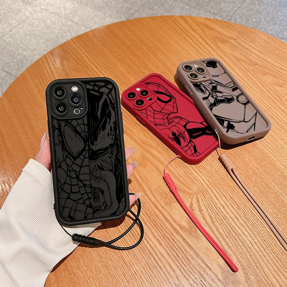 Marvel Человек-паук Железный человек Веном планшетов для OPPO A16 A17 A38 A53 A54 A55 A58 A72 A74 A76 A78