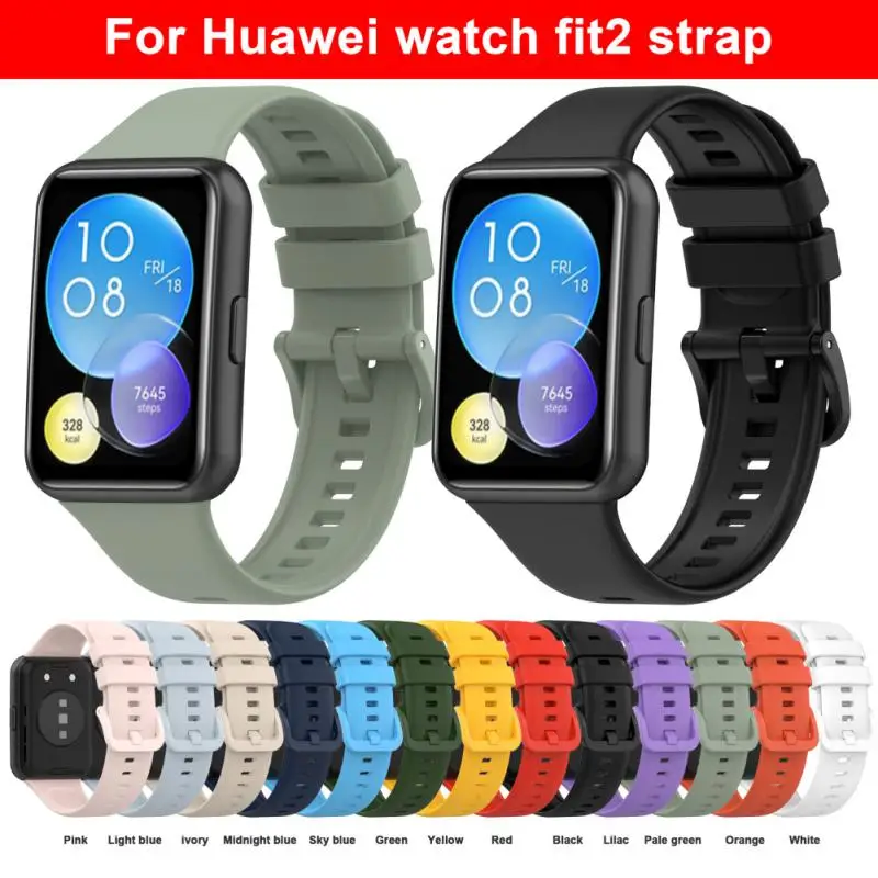 

Smart Accessories Watchband Bracelet Wristband Bracelet For Huawei Watch Fit2 Sport Bracelet Replacement Strap Soft Tpu