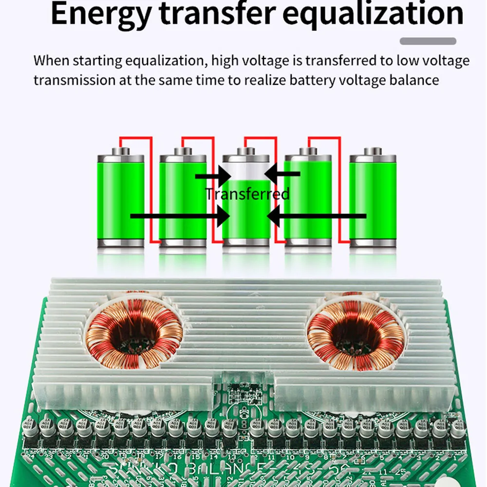 12A Active Equalizer Balancer 3S 4S 6S 7S 8S 12S 14S 15S 16S 17S 18S 19S 20S 24S BMS Lifepo4/Li-ion 5A Battery Energy Capacitor