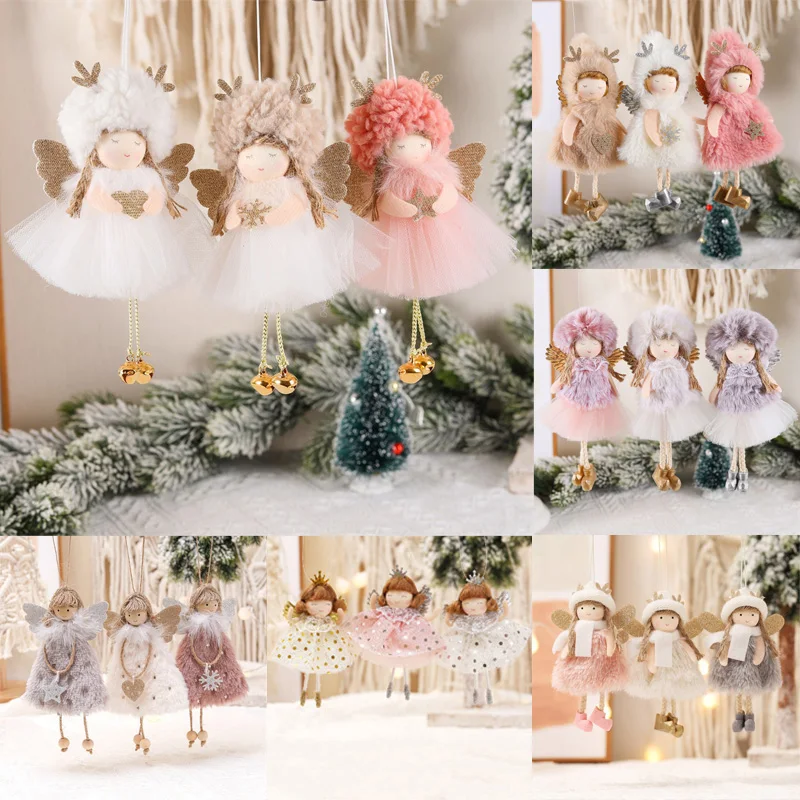 

2022 Christmas Angel Dolls Christmas Decorations for Home Xmas Tree Pendant Ornament Natal Noel Deco New Year 2023 Navidad Gifts
