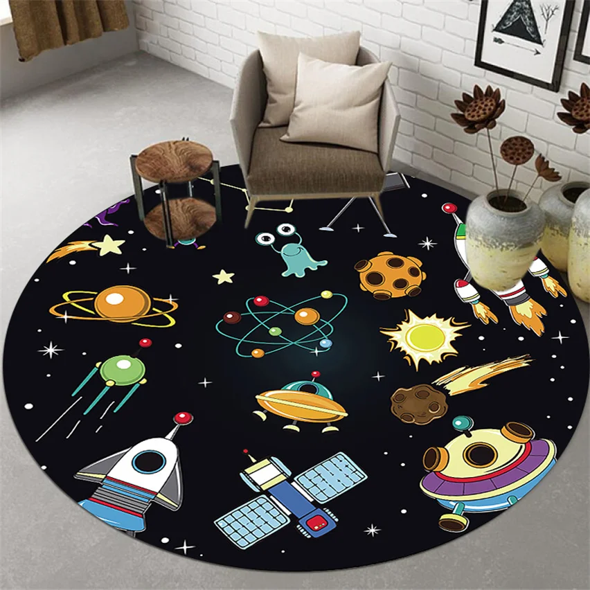 

cartoon flannel Round Carpet living Room Bedroom Rug Carpet for Living Room 3d children round rug Decorative Bedside Mat