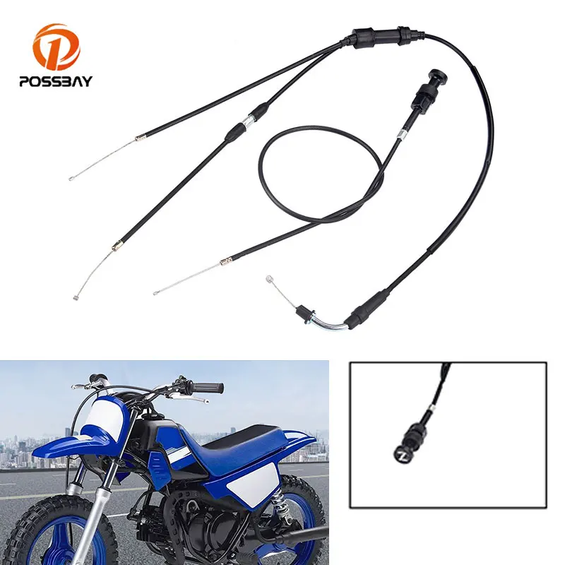 Motorcycle Pull Choke Cable Throttle Cable Assembly Accessories for Yamaha PW50 Y-Zinger YF60 QT50 PW80 PEEWEE 50 Pit Dirt Bike