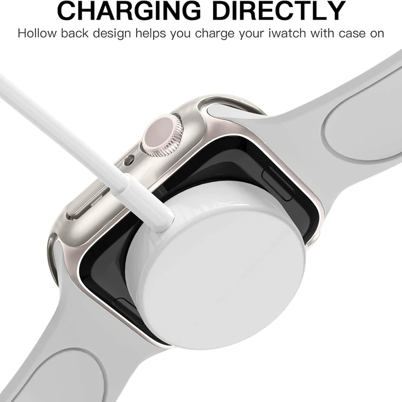 Фото Чехол для Apple Watch 45 мм, 41 мм, 40 мм, 44 мм, 42 мм, 46 мм, защитный чехол, матовый жесткий бампер из ПК, без стекла, iWatch 10 SE 9 8 7 6 5 4 №5