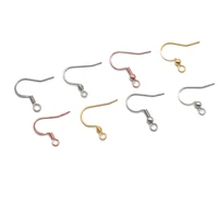 50pcs 316l surgical stainless steel earrings hooks earring wire for diy earrings jewelry making craft findings wholesale