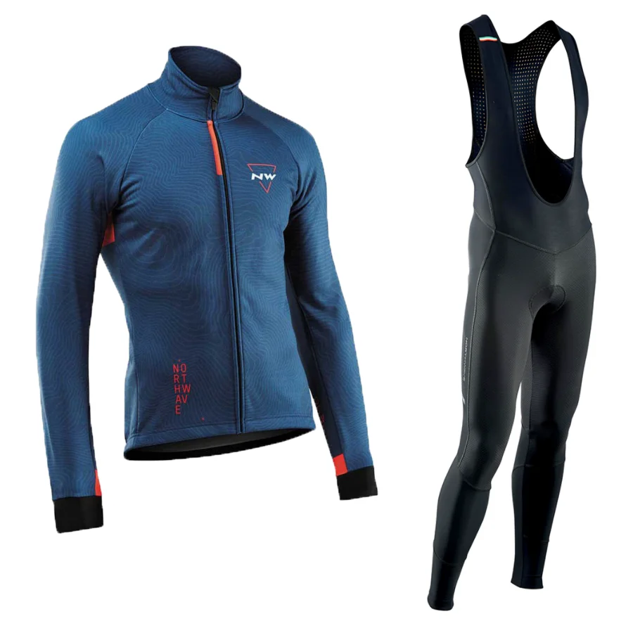 Новинка 2022 зимний теплый флисовый комплект одежда для велоспорта мужской костюм