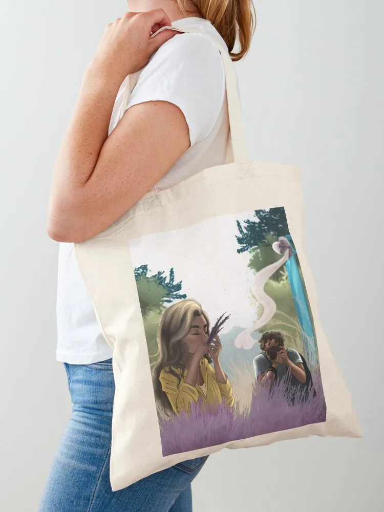 Poyhaz - лавандовое поле Tote Bag мужская и женская сумка холщовая сумка-тоут
