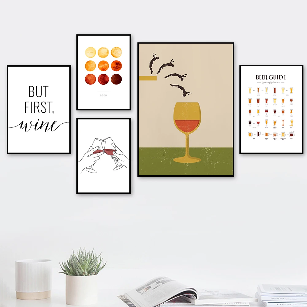 

Beer Guide Poster Canvas Painting Kitchen Wall Decor Beers Roast Color Chart Watercolor Print Bar Cafe Shop Wall Art Picture