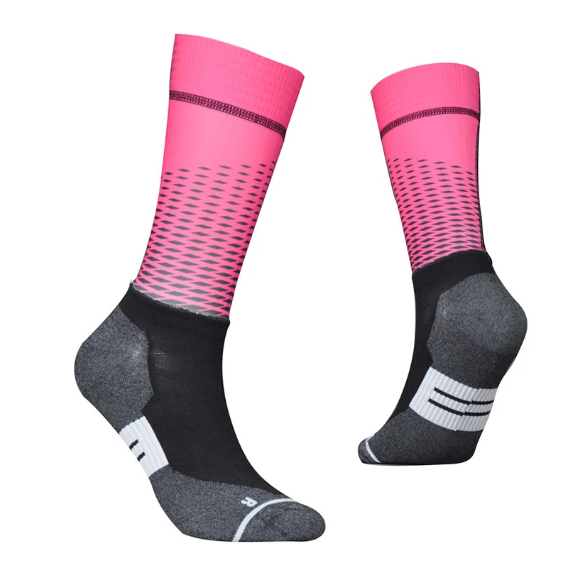 Tidal Current Anti Slip Professional Bike Socks Bicycle Compression Sport Sock Men And Women Street Sports Socks Racing Socks