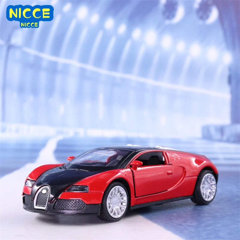 

Nicce 1:36 Bugatti Super Sport Car Models 2 Doors Can Be Opened Vehicle Toy with Pull Back Function Gifts for Children G15