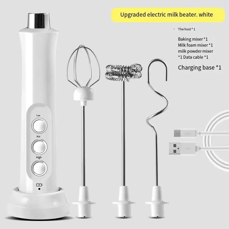 

USB Electric Milk Frother Blender Portable Handheld Egg Beater High Speeds Drink Mixer Foamer for Coffee Egg Stirring Machine