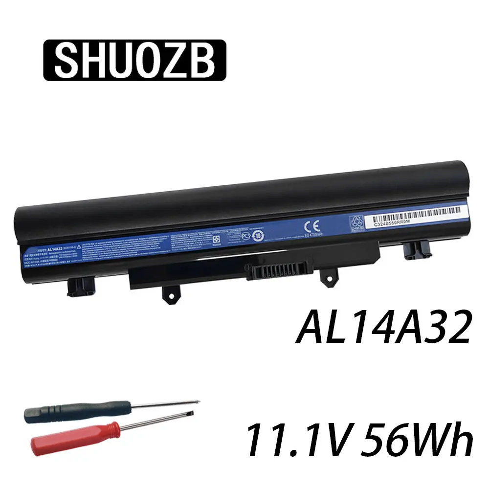 

Аккумулятор AL14A32 для Acer Aspire E14 E15 E5-411 E5-531 E5-471 E5-551 E5-572G V5-572 Travelmate P246 P256 P276 TMP246 11,1 V