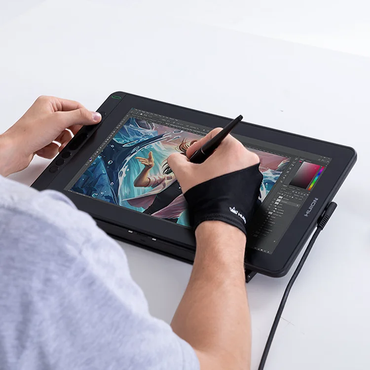 

Dropshipping HUION Kamvas 13 dual-purpose full-featured USB C digital drawing signing graphic tablet monitor for designer