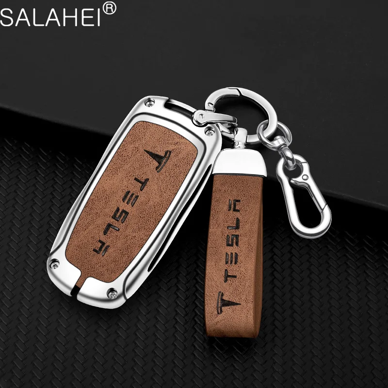

Car Remote Key Fob Case Cover Protector Shell For Tesla Model 3 Model S Model Y Model X Roadster Keyless Keychain Accessories