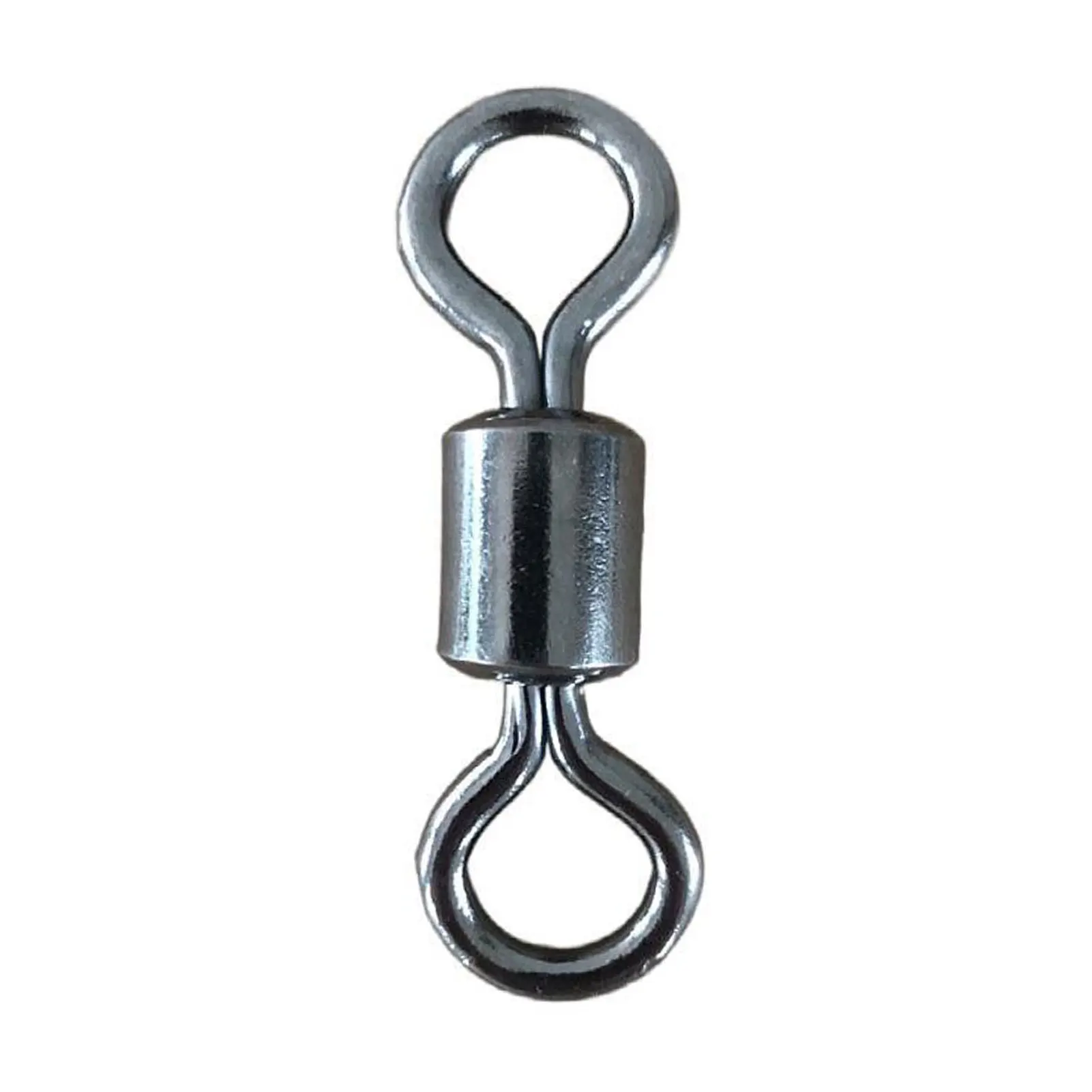 

100 Pcs Stainless Steel Barrel Swivels Strong Pulling Force Barrel Swivels for Saltwater Freshwater Fishing