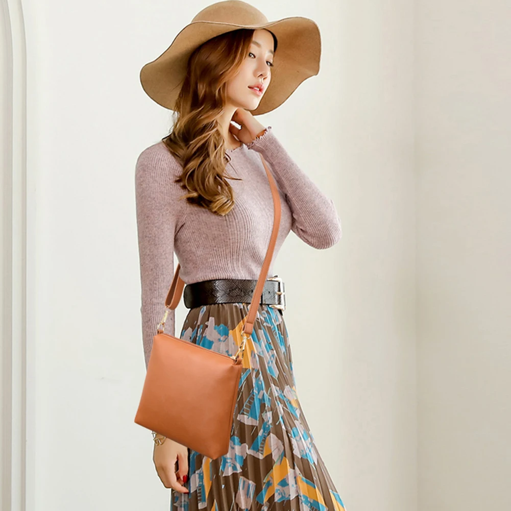 

Лидер продаж, сумочки, Классическая нежная текстура, 3 шт./компл., классическая женская кожаная сумка-тоут, модная сумка через плечо, однотонн...