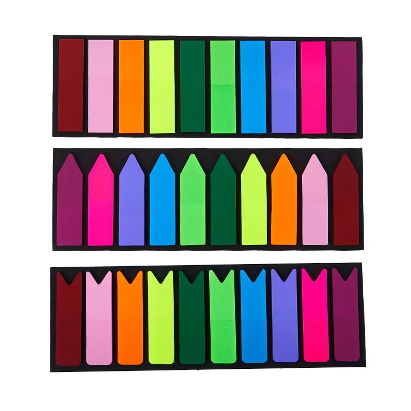 

10-colour Index Stickers Fishtail Arrow Sticky Notes Translucent Sticky Notes Memo Pads Bookmarks Flags Sticky Notes