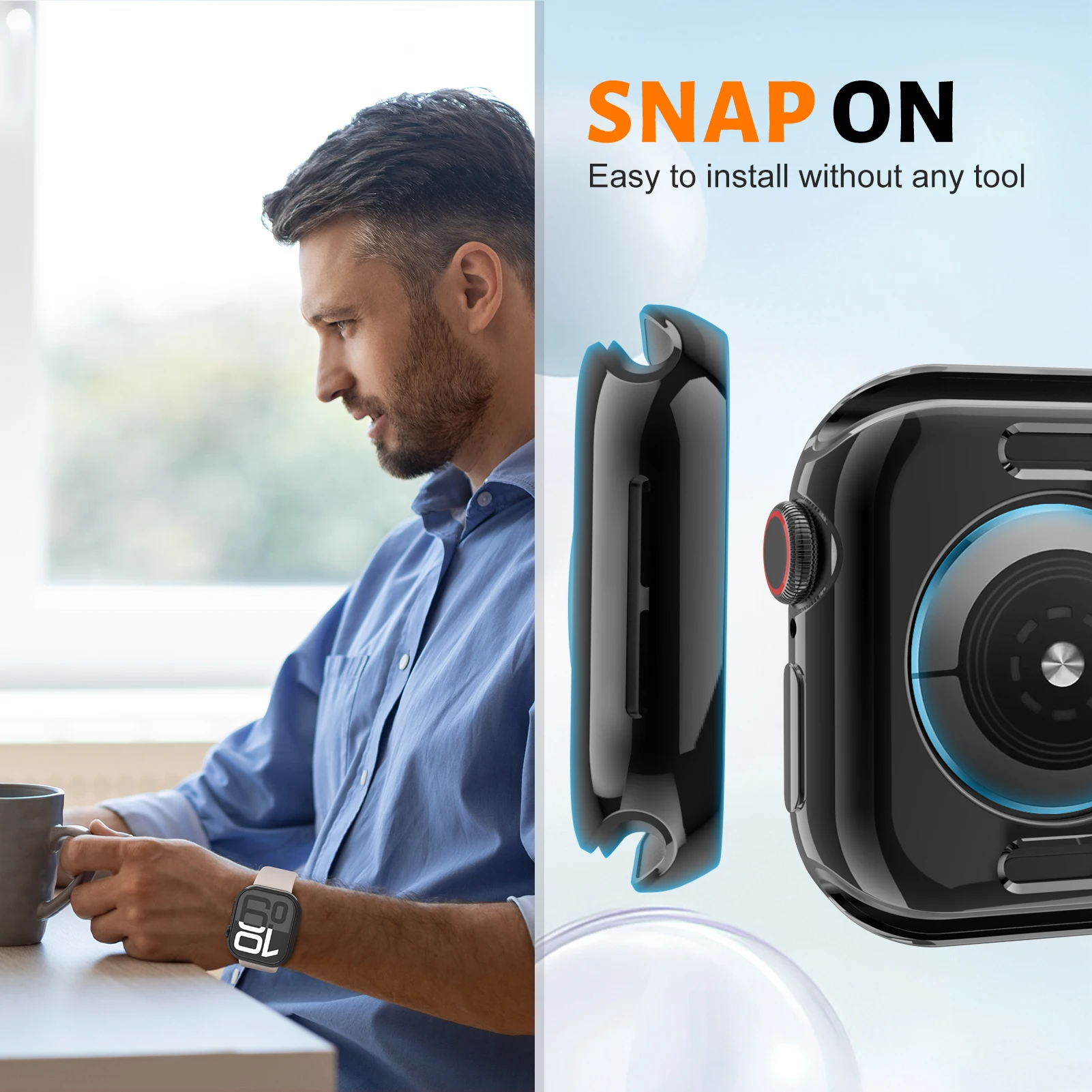 Case For Apple Watch 10 46mm 42mmCover Screen Protector TPU case Shell Soft Full bumper iwatch Series 42mm Accessories