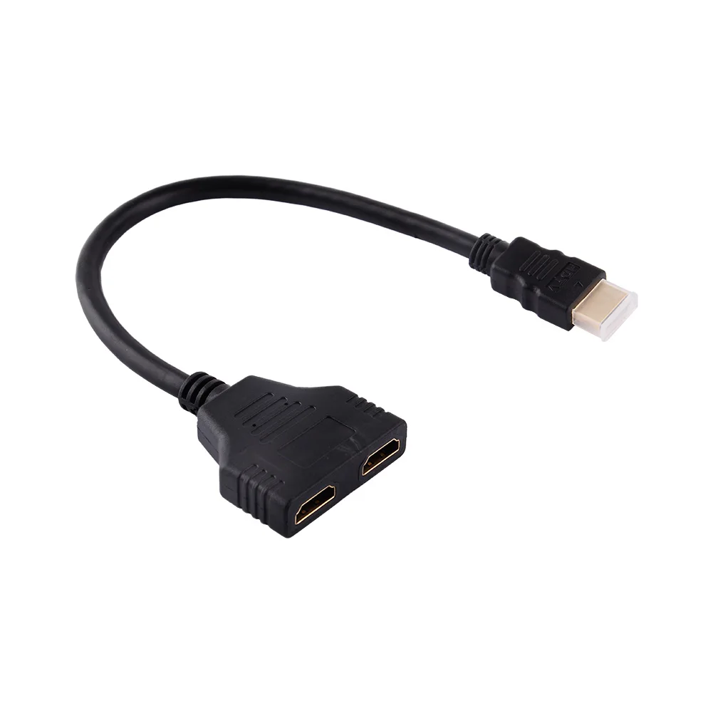 

Разветвитель-переходник 1080P 1-2 канала для HD TV HDMI-совместимый штекер-двойной HDMI-совместимый гнездовой кабель 1080P
