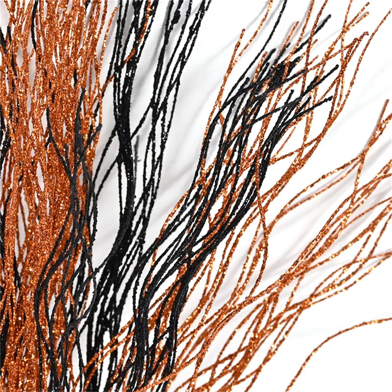 Искусственный золотой порошок оранжевые черные ягоды украшение на Хэллоуин