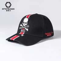 bags original mixed color skull logo embroidery 2022 new travel outdoor sports hat adjustable casual baseball cap for women