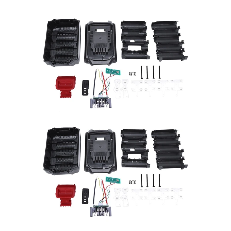 

Пластиковый Чехол для Dewalt 20 В, 3 А, 4 а, Dcb200/Dcb180/ Dcb182/Dcb200, литий-ионный аккумулятор 18 в, 2 шт.