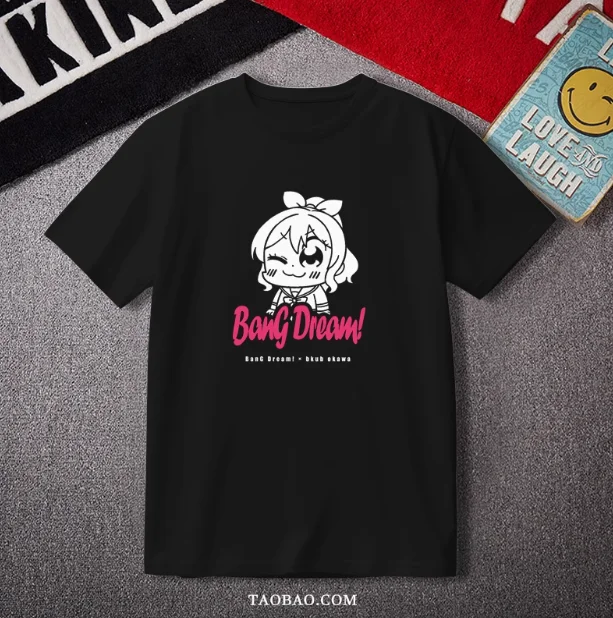 Аниме Bang Dream Toyama Kasumi футболка с короткими рукавами летний карнавальный костюм
