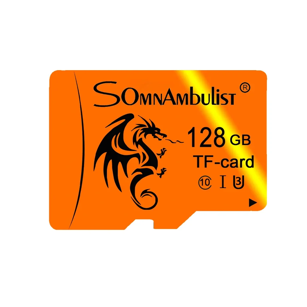 Высокоскоростная Карта Памяти SomnAmbulist Micro SD Емкостью 128 ГБ A1 Class U3 TF Для Мобильного