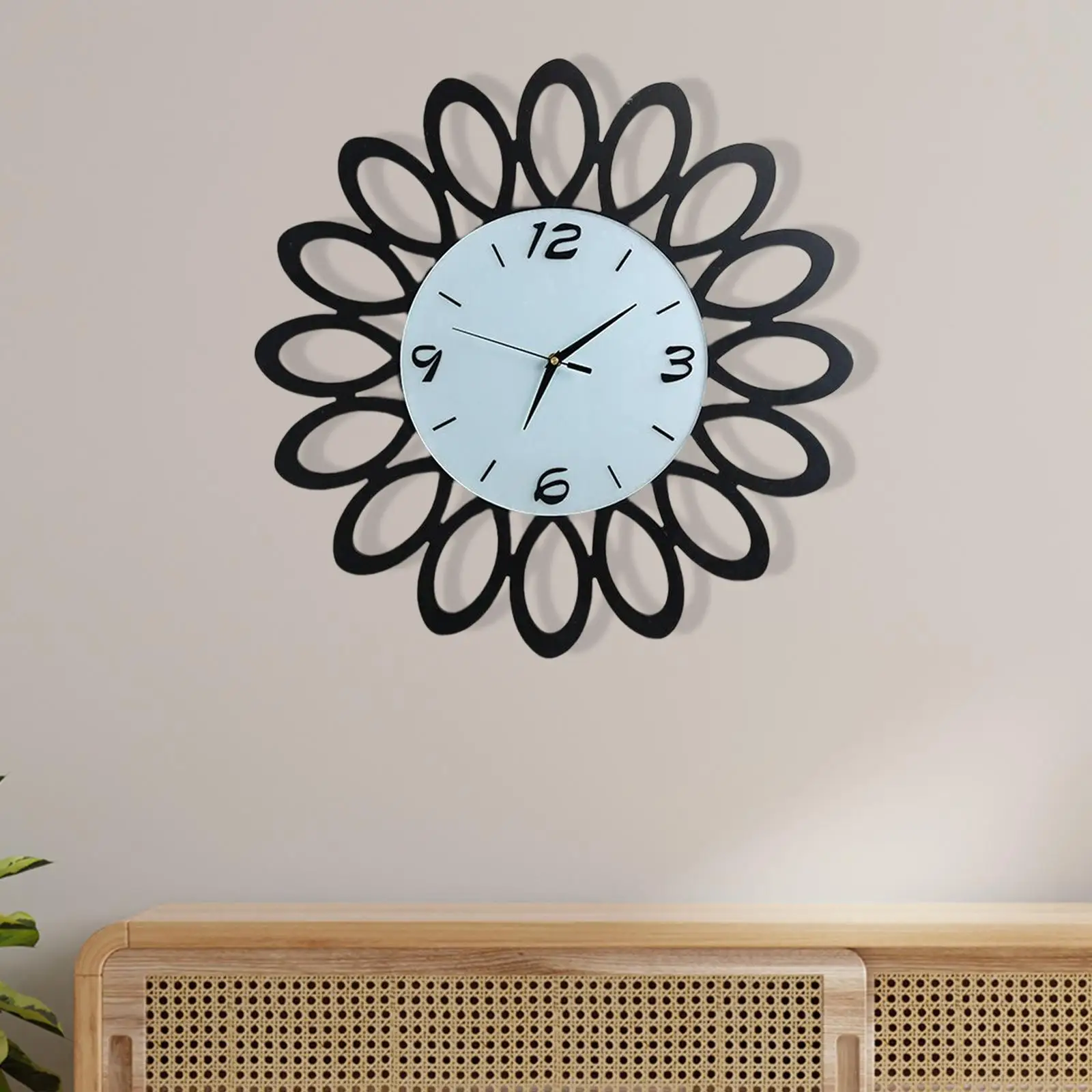 

Wall Clock Decorative Clock Battery Powered for Office Wall Decor
