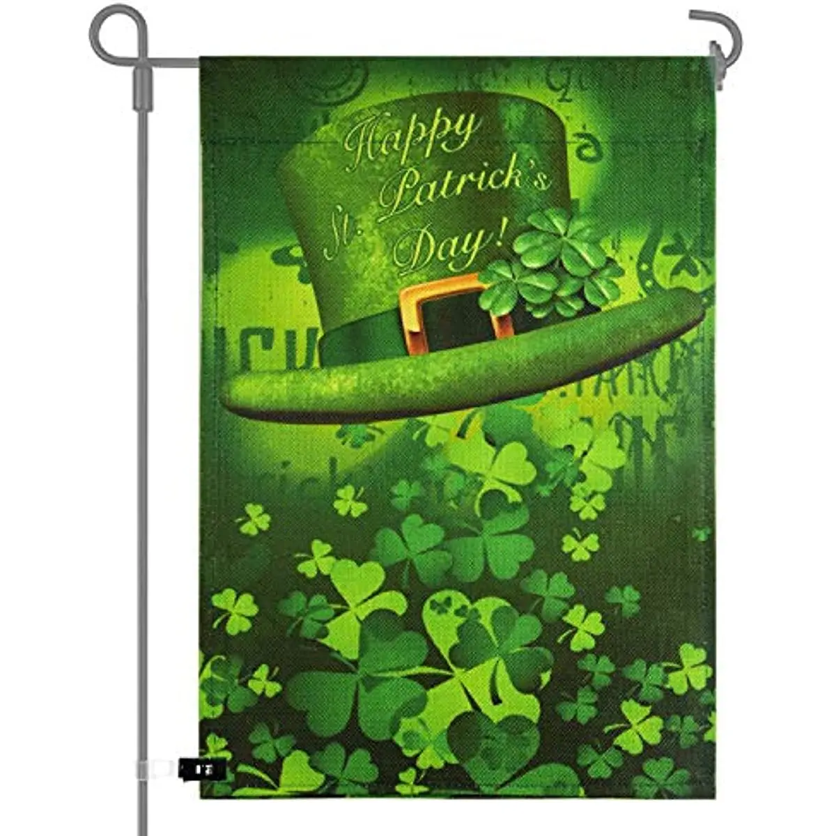 

St. Patrick's Day Garden Flag Shamrocks Home Flag Clovers Flag for Irish Holiday Garden and Home Decorations 12x18 Inches