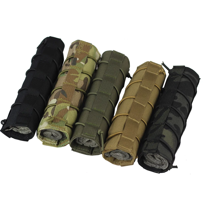 

Nylon Tactical Airsoft Suppressor Cover Airsoft Silencer Protector Cover Hunting Shooting Accessories Baffler Protect Cover