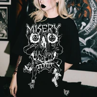 aesthetic horror movie graphic t shirts clothes harajuku unisex graphic tees female hip hop t shirt male summer gothic y2k shirt