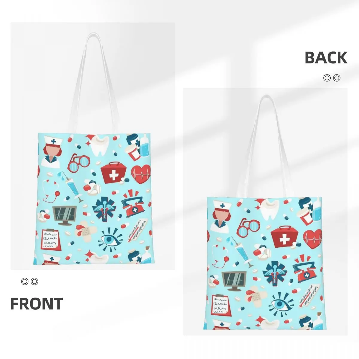 Женская мультяшная Холщовая Сумка-тоут сумки через плечо многоразовые для