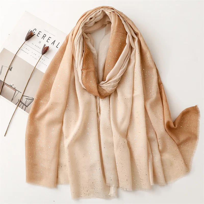 Женская Накидка С Блестящей Кисточкой И Омбре Высококачественный Хлопковый