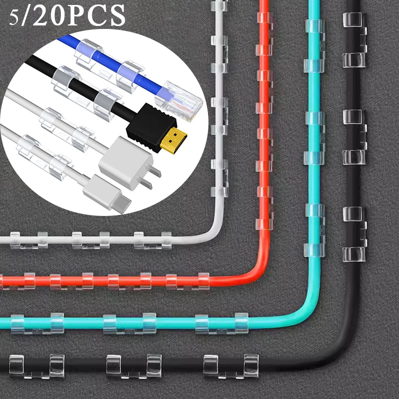 5/20 шт. универсальные зажимы для кабелей