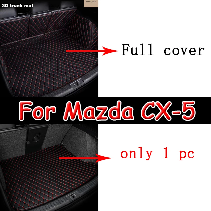 Кожаный задний коврик для Mazda CX-5 CX5 CX 5 KF 2017 2018 2019 2020 2021
