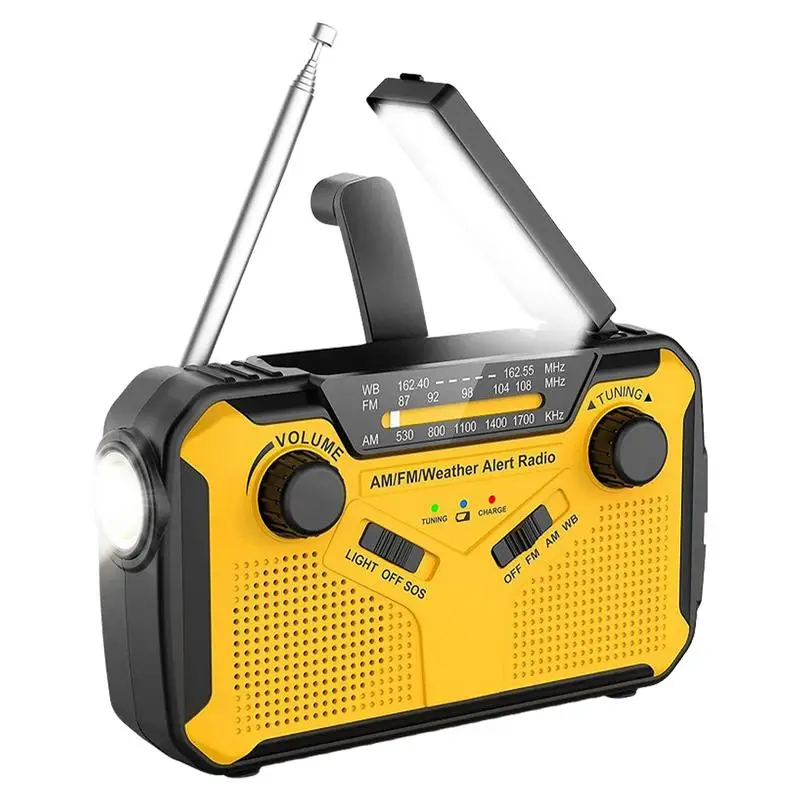 

Emergency Radio Hand Crank Solar Solar Hand Crank Emergency Radio For Outdoor Survival Climbing Hiking AM/FM Weather Alert