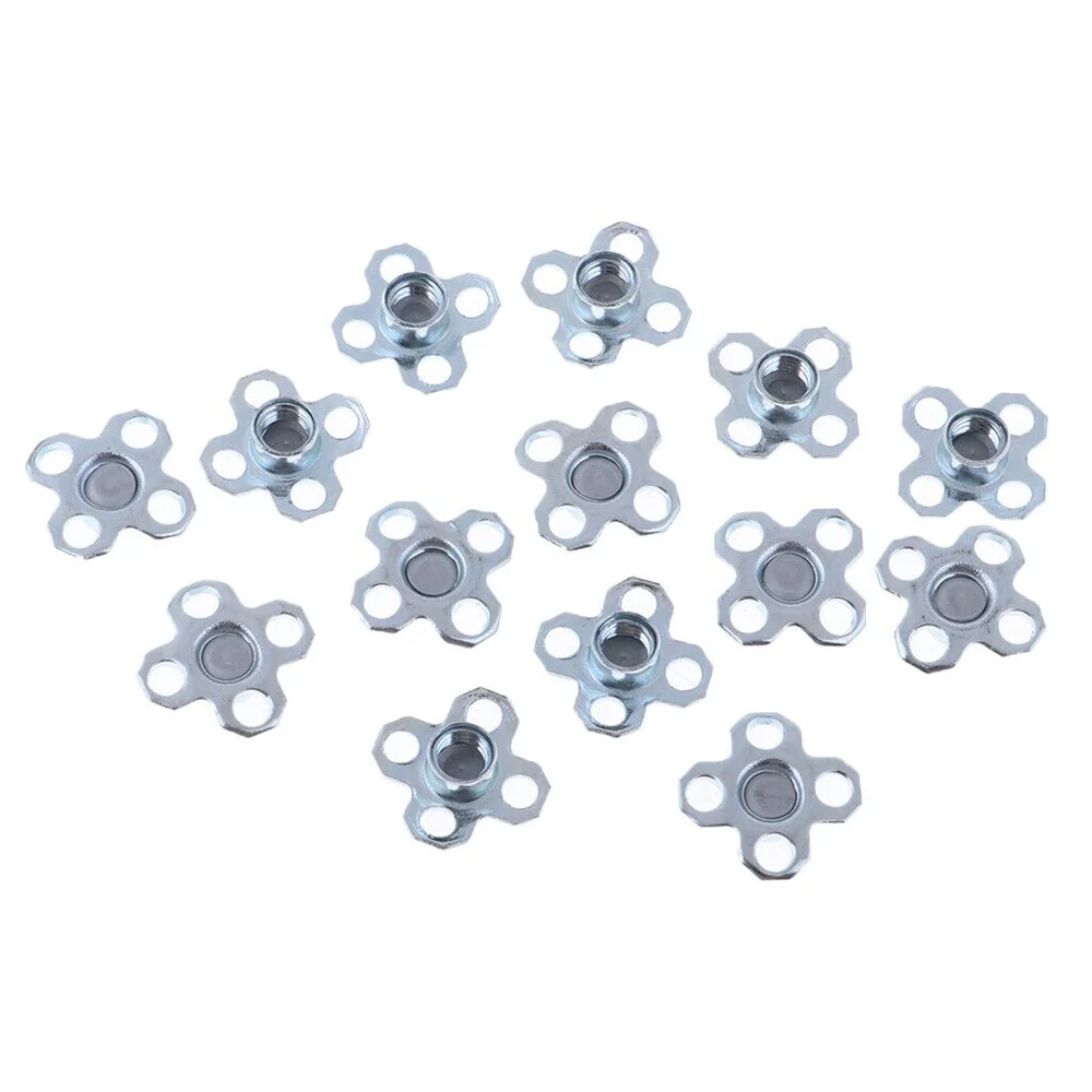 

14 Pcs Soft Golf Shoes Spikes Metal Thread Stud Parts Cleat System Sporting Goods Golf Training Aids 1.6x1.6cm