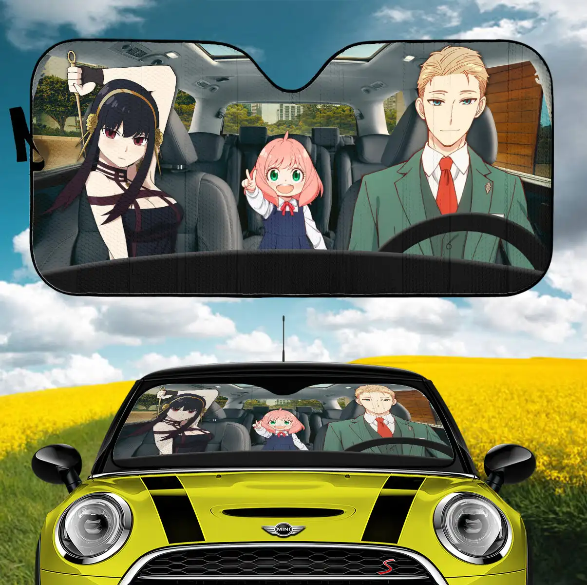

Шпион X Family Loid Yor и Anya автомобильные солнцезащитные очки