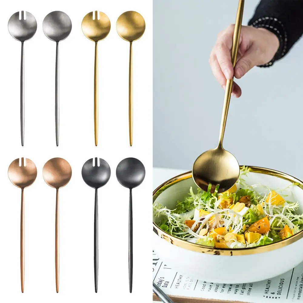 Service Dinnerware Salad Serving Spoon Kitchen Utensils Tabl
