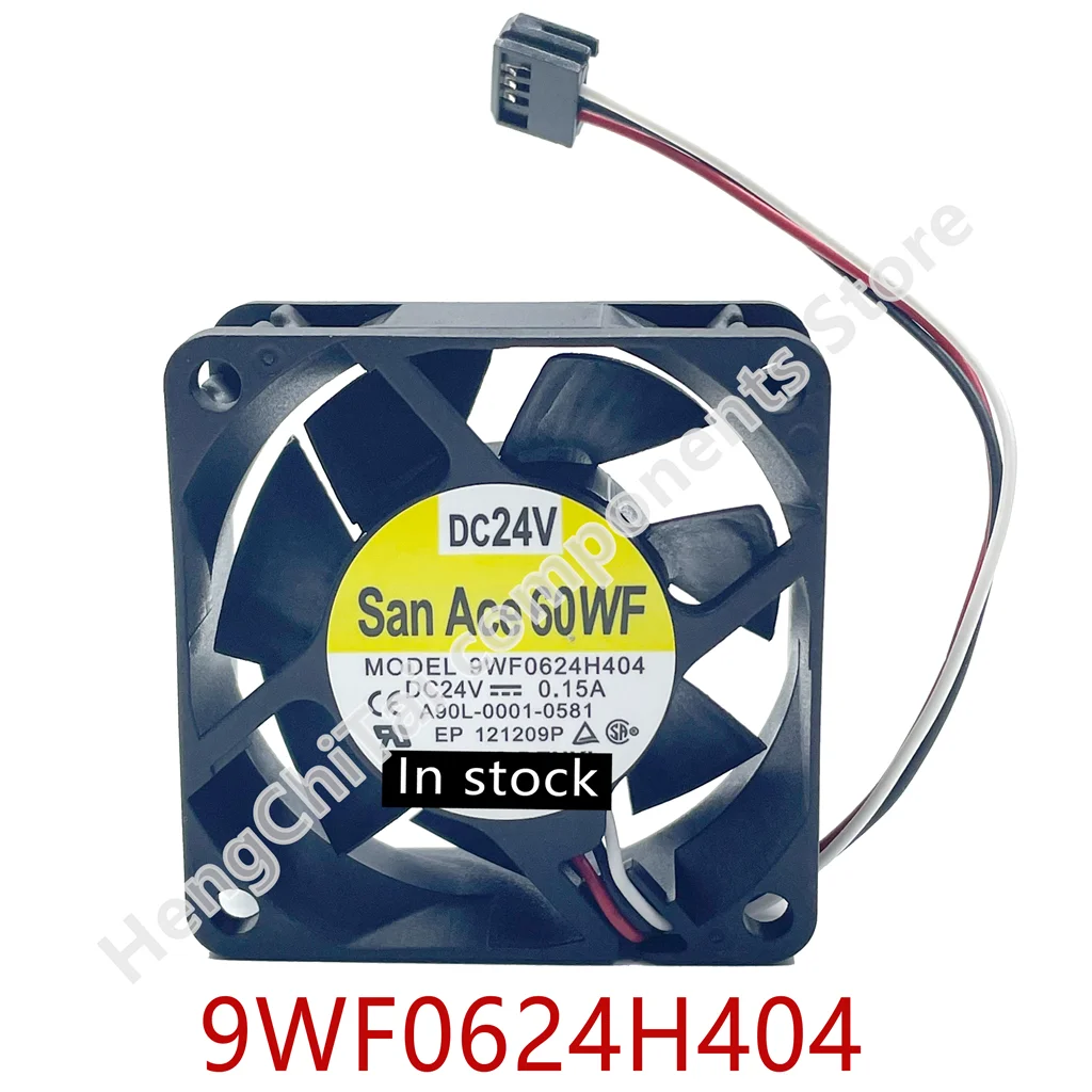 Оригинальный новый 100% рабочий SanAce60WF A90L-0001-0581 9WF0624H404 6025 24V 0.15A FANUC CNC вентилятор охлаждения для станков