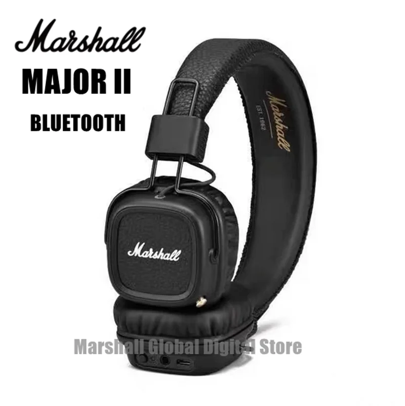 

Original MARSHALL Major II Bluetooth Wireless Retro Rock Headphones Earphones Deep Bass Foldable With Mic Sport Gaming Headset
