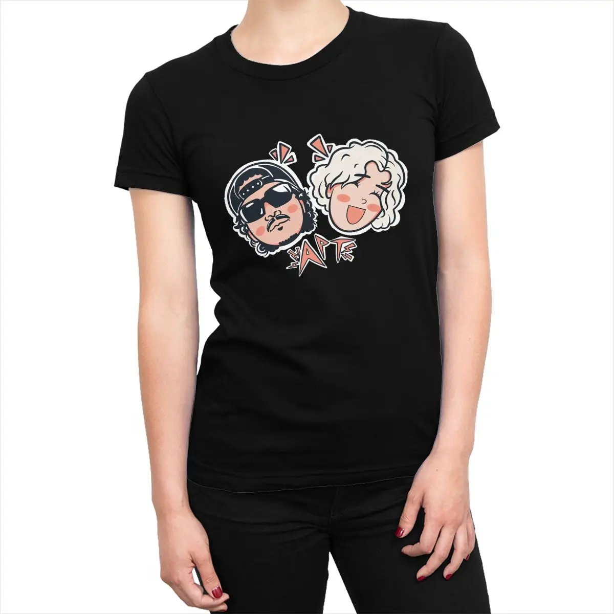 Футболка APT Bruno Mars and Rose милые футболки с короткими рукавами Y2K забавные топы