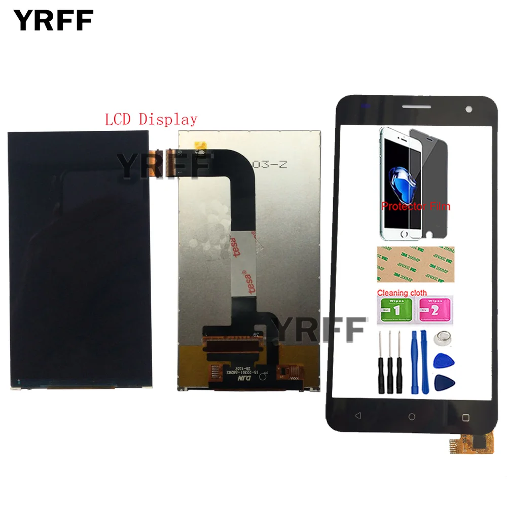 

Мобильный ЖК-дисплей для Fly FS504 Cirrus 2, полный ЖК-дисплей, сенсорный экран, дигитайзер, стеклянная панель в сборе, инструменты, защитная пленка