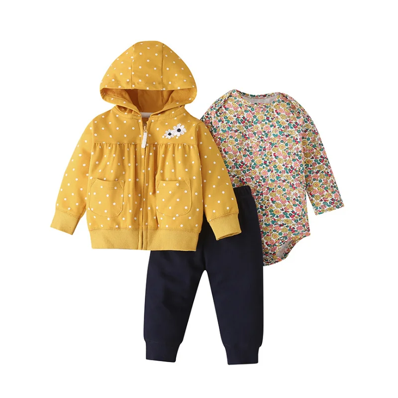 Комплект одежды для новорожденных Осень-зима-весна 2019 комплект из 3 предметов: