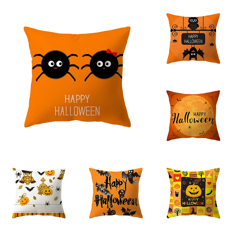 

Наволочка с изображением тыквы дьявола, тематика Хэллоуина, диван, стул, подушка для кровати, домашний декор